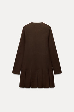 SHORT PLEATED KNIT DRESS - Zara фото 5