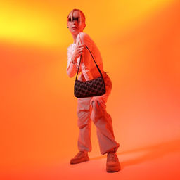 Сумка багет из текстиля, Nazamok, 23*13*5 см  фото 11