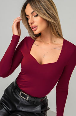 Женский лонгслив с глубоким вырезом Happyfox - Happy fox фото 9