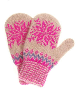 Варежки детские "Снежинка" 3 цвета 0608-19