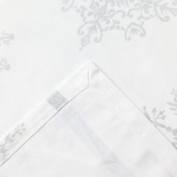 Скатерть новогодняя «Этель» Серебряные снежинки 149×110 ±3 см, 100%хл, 190 г/м²
