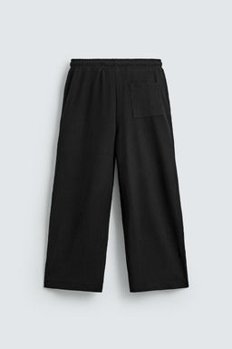 PANTAL?N RELAXED FIT OTOM?N PLIEGUES / Negro - Zara фото 8