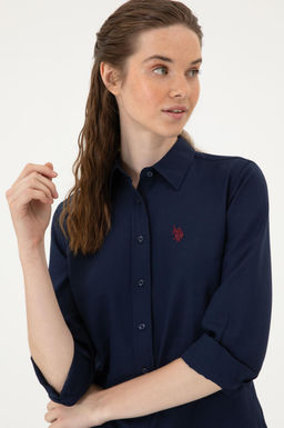 Kad_n Lacivert Uzun Kollu Basic G_mlek Sepette S_rpriz _ndirim - U.s. polo assn фото 2