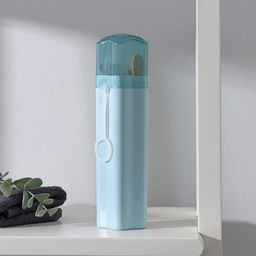 Цена за 2 шт. Футляр для зубной щётки и пасты Доляна Звезда, 20,55,5 см, цвет голубой фото 23