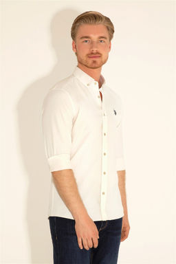 Мужская базовая рубашка с длинным рукавом Stone - U.s. polo assn фото 9