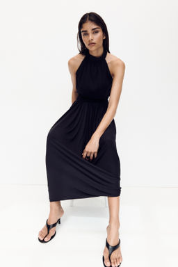 Top de crep? con cuello fular - H&m фото 3