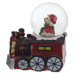 Фигурка декор в стекл шаре"Дед Мороз/Снеговик" (подсвет, LR44x2), D 5 см, L7,5 W5 H8 см, 3в.