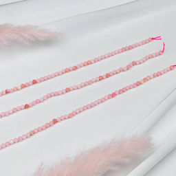 Бусины для украшений из розового Опала (98 бусин) 39 см