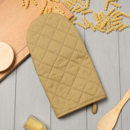 Варежка-прихватка Этель Kitchen цв.коричневый, 15х28см,саржа, 100% х/л