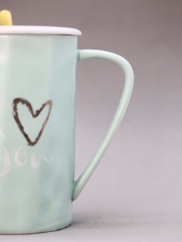 Кружка Love u, mix green