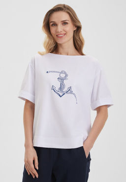 Футболка женская LS-313697-WH, 
белый