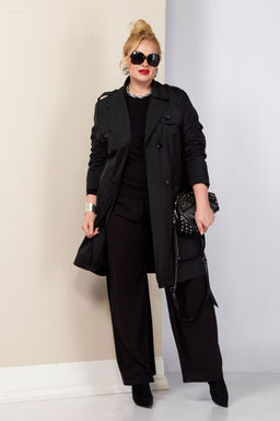 Плащ SHETTI 2187 чёрный