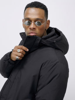 Куртка спортивная мужская зимняя большого размера черного цвета 633Ch - Mtforce фото 10