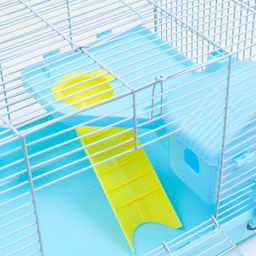 Клетка для грызунов Пижон, с наполнением 47 х 30 х 27 см, голубая  фото 6