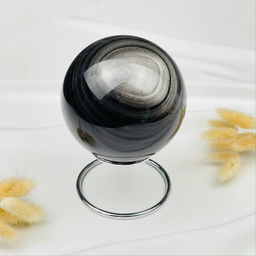 Шар из серебристого Обсидиана