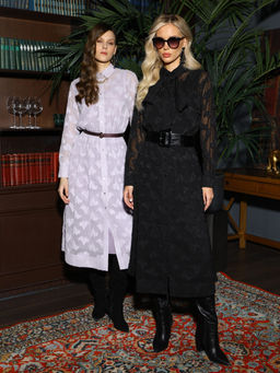 Платье из шифона с вытравкой Новый год