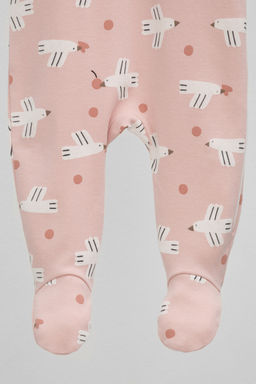 К 6444/дымчатая роза,птички с вишенками комбинезон яс - Crockid фото 3