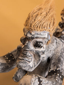 Сувенир «Аборигены байкеры», 35×15×30 см, дерево