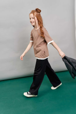 Футболка с контрастной отделкой Кокос 7+ - Bungly фото 9