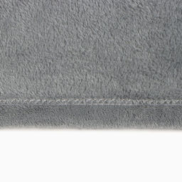 Плед Этель 180*200 см, цв. серый, 100% п/э, корал-флис , 220 гр/м2  фото 2