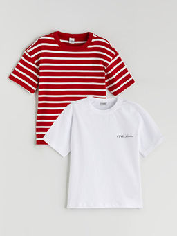 Bisiklet Yaka Erkek ?ocuk Ti??rt 2li