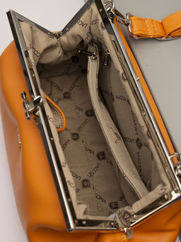 LACCOMA сумка Фиона-Ф826-оранжевый эко кожа хлопок фото 4