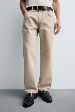 WASHED PRINT STRAIGHT-LEG JEANS - Zara фото 5
