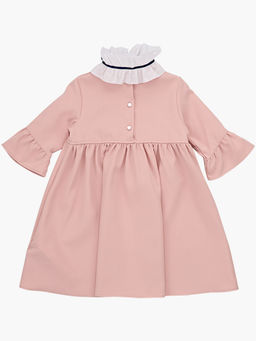 Нарядное платье со сьемным воротником UD 6224 крем-роз - Mini maxi фото 5