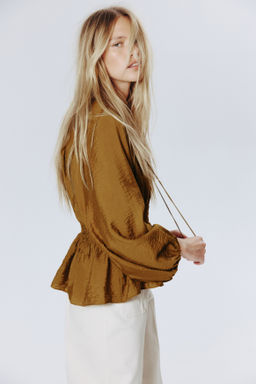 Blusa fruncida - H&m фото 3