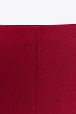 PLAIN KNIT MINI SKIRT - Zara фото 4