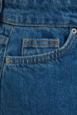 TRENDYOLMILLA Koyu Mavi More Sustainable Y?rtmacl? Maxi Denim Etek TWOSS23ET00289 фото 9