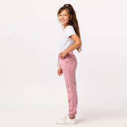 RODOS Брюки для девочки М-256 Пудровый