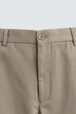 TEXTURED STRAIGHT-LEG TROUSERS