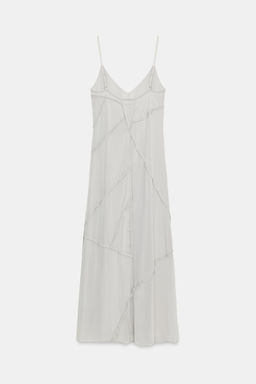 VESTIDO MIDI COMBINADO / Turquesa claro - Zara фото 6