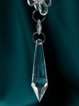 Цена за 2 шт. Ёлочная игрушка Зимнее волшебство. Льдинка гроздь кристалл, 182.5 см, прозрачный фото 4