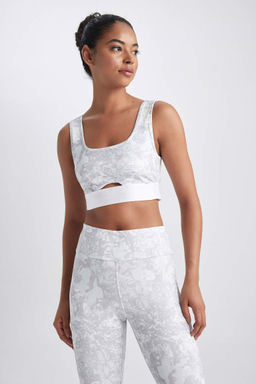 Спортивный бюстгальтер DeFactoFit с круглым вырезом  фото 7