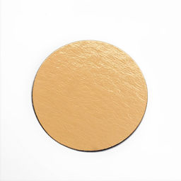 Цена за 100 шт. Подложка для пирожного 9 см, золото, 0.8 мм