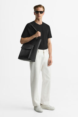 SHOPPER BAG WITH POCKET