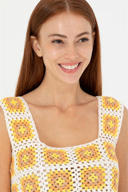 U. S. Polo Assn Женский кремовый свитер с v-образным вырезом - U.s. polo assn фото 9