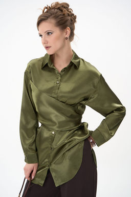 Рубашка Ямина (оливковый/уценка)
