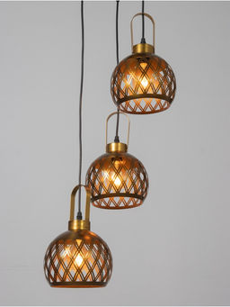 Светильник потолочный BayerLux Paula, 3×40 Вт, Е27, медь, 41×41×25 см