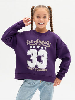 Свитшот 33 детский девочка графит - София фото 18