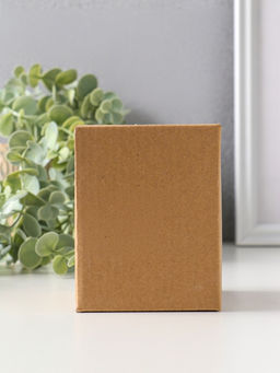 Шкатулка для украшений керамика с золотой линией «Птичка», с крышкой, 7×7×9 см