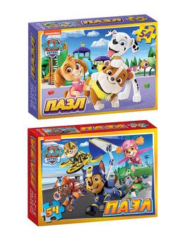 Пазлы детские «Щенячий патруль», набор 10 шт., 54 детали