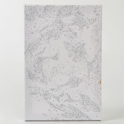 Картина по номерам с подрамником и поталью «Золотые рыбки», 20×30 см