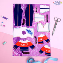 Набор создание одежды для кукол Я модельер: Иду на фитнес - Happy valley фото 4