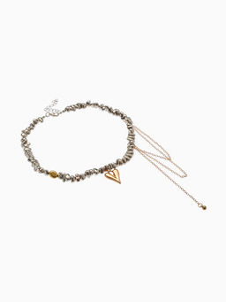 Колье «Сердце» водопад, цветной