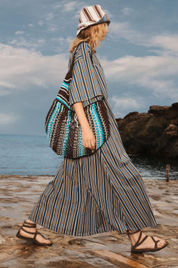 LIMITED EDITION STRIPED REVERSIBLE BUCKET HAT - Zara фото 10