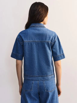 Джинсовая рубашка с коротким рукавом ZR2605092360-102 / Zarina