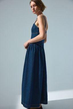 Vestido denim con falda acampanada - H&m фото 2